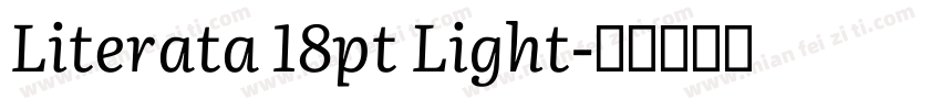 Literata 18pt Light字体转换